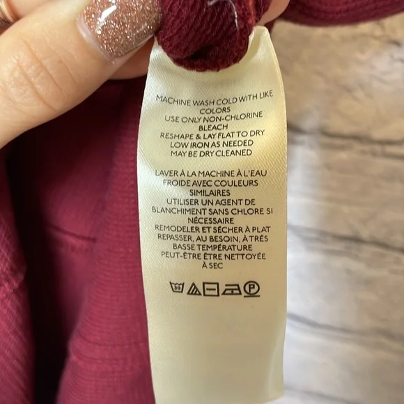 NWT We The Free Gorgeous Cuff Thermal Top - Wild Garnet Combo - Size Small - Picture 15 of 17